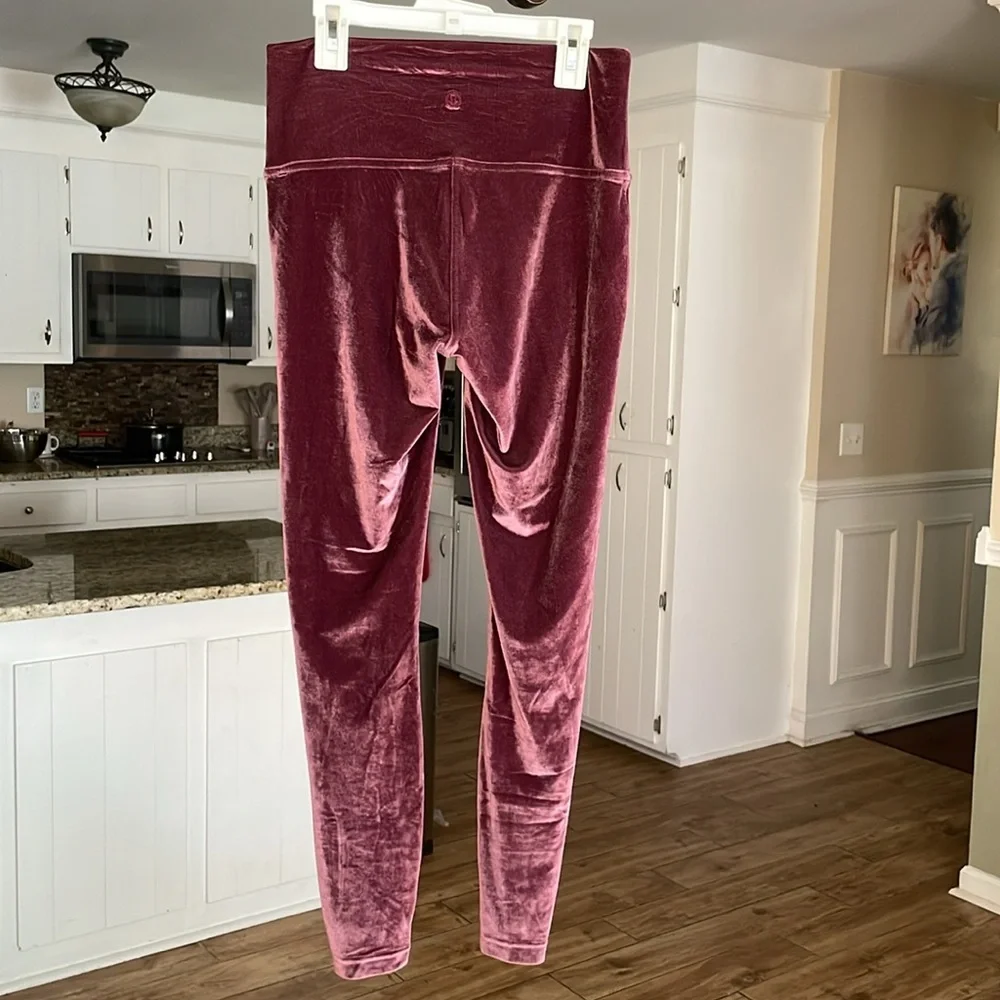 Lululemon Wunder Lounge High-Rise Tight 28" Velvet Sz 8 Garnet Special Edition - Picture 5 of 7